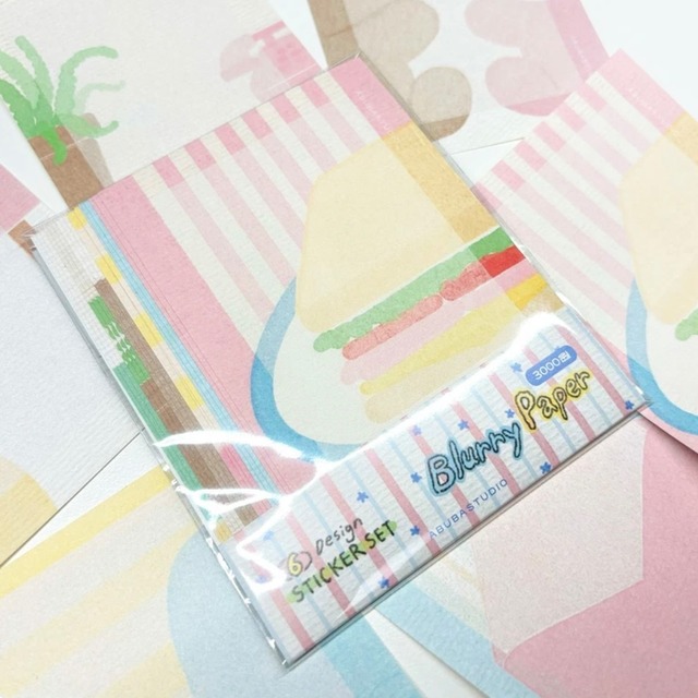 ABUBA STUDIO〔Blurry Paper sticker pack〕