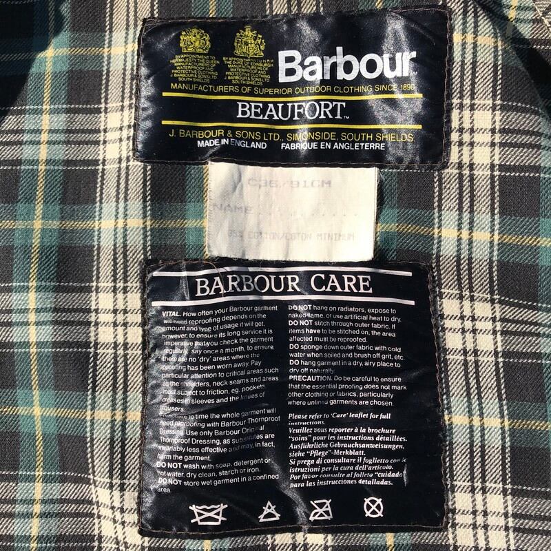 Barbour 旧2ワラント BEAUFORT c36