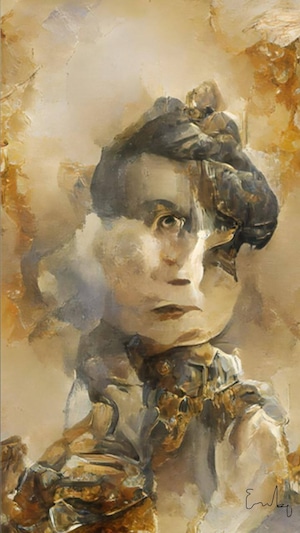 EMIKO HUSSON「カミィユ・クロデルの肖像3」Portrait Camille Claudel 3