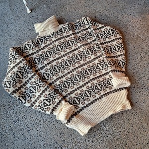 デンマーク製 タートルネック ノルディックセーター used [311008]