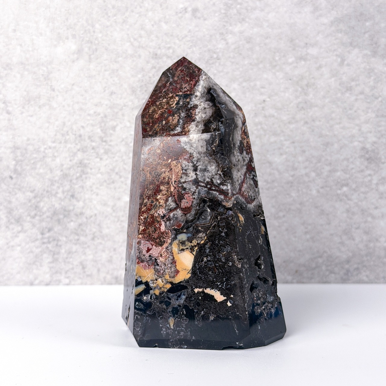 モザイクカルセドニークォーツ01 タワー ＊ Mosaic Chalcedony ＊ 天然石