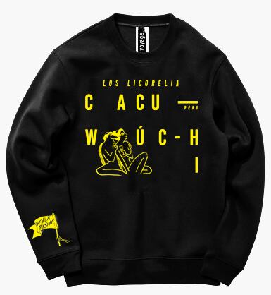 クルーネックスウェット(CACUーWUーCHI ブラック)