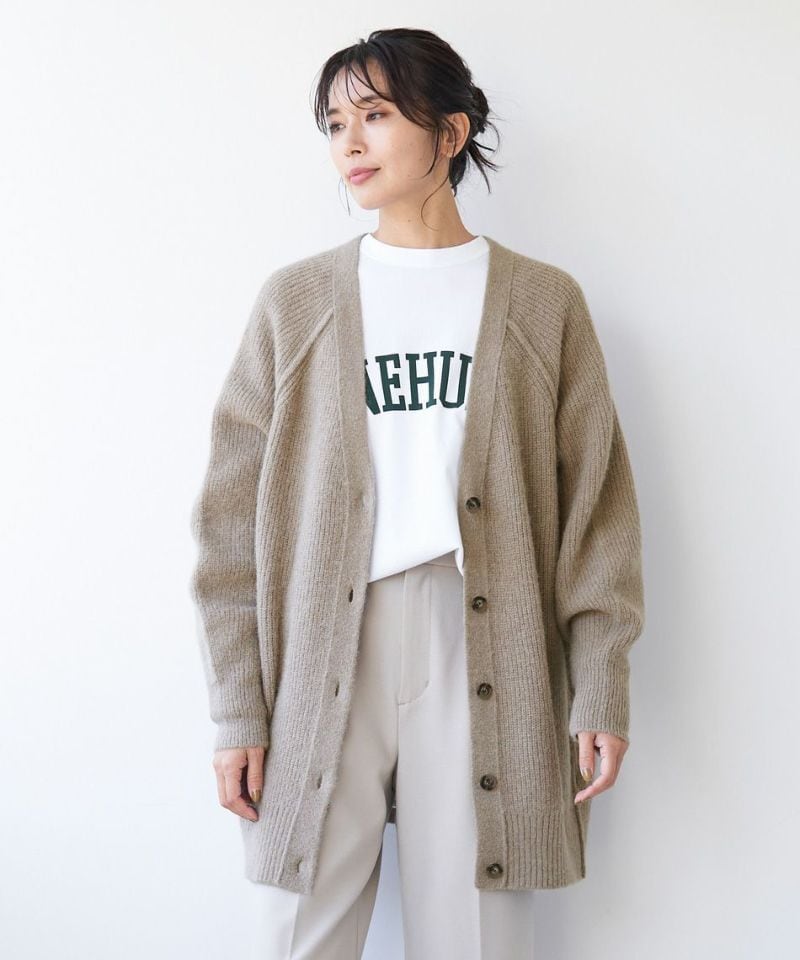 【MICA&DEAL マイカアンドディール】ALPACA V NECK LONG CARDIGAN アルパカVネックロングカーディガン  0122408253 (2COLORS) | VERSTECK powered by BASE