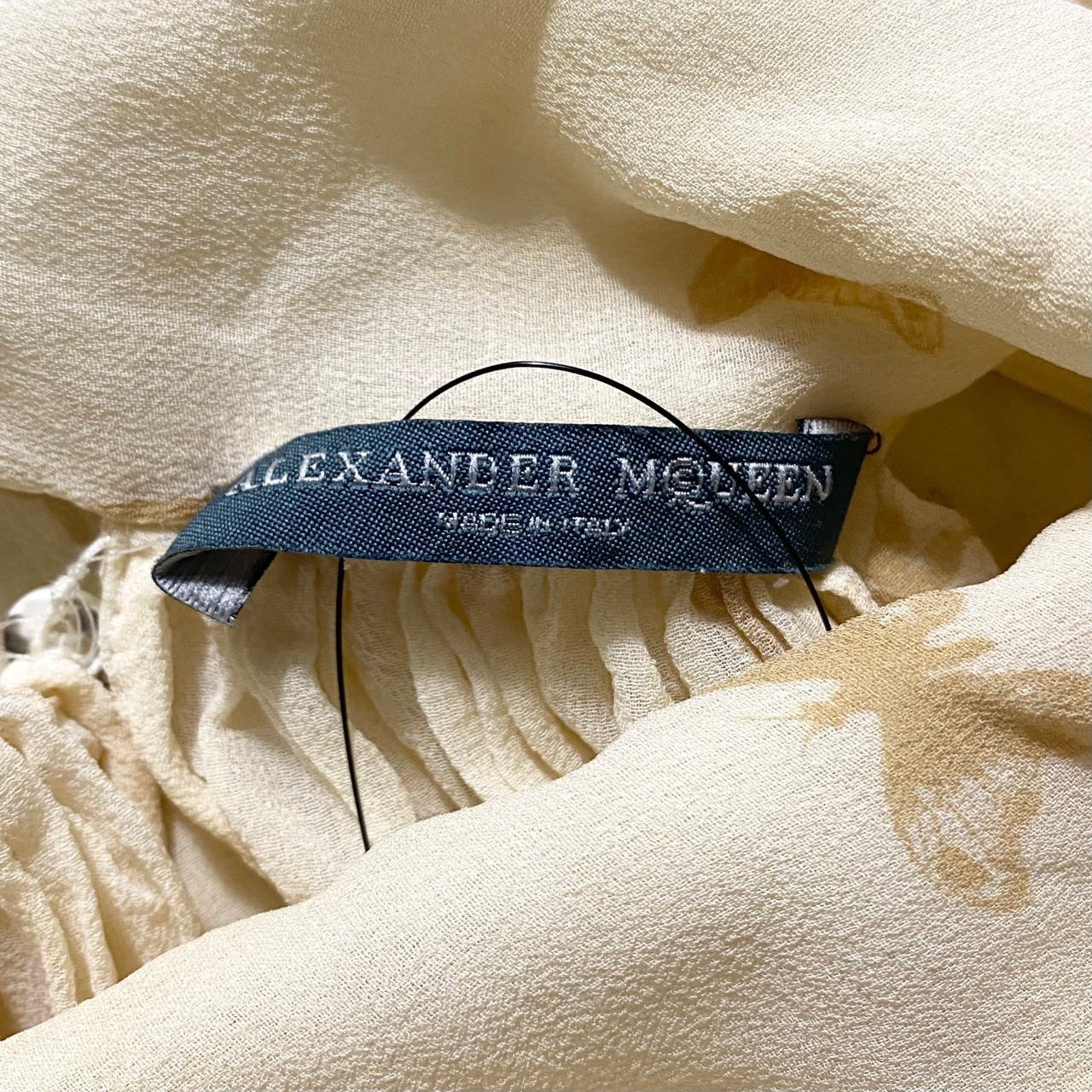 ALEXANDER McQUEEN scarf design chiffon tops