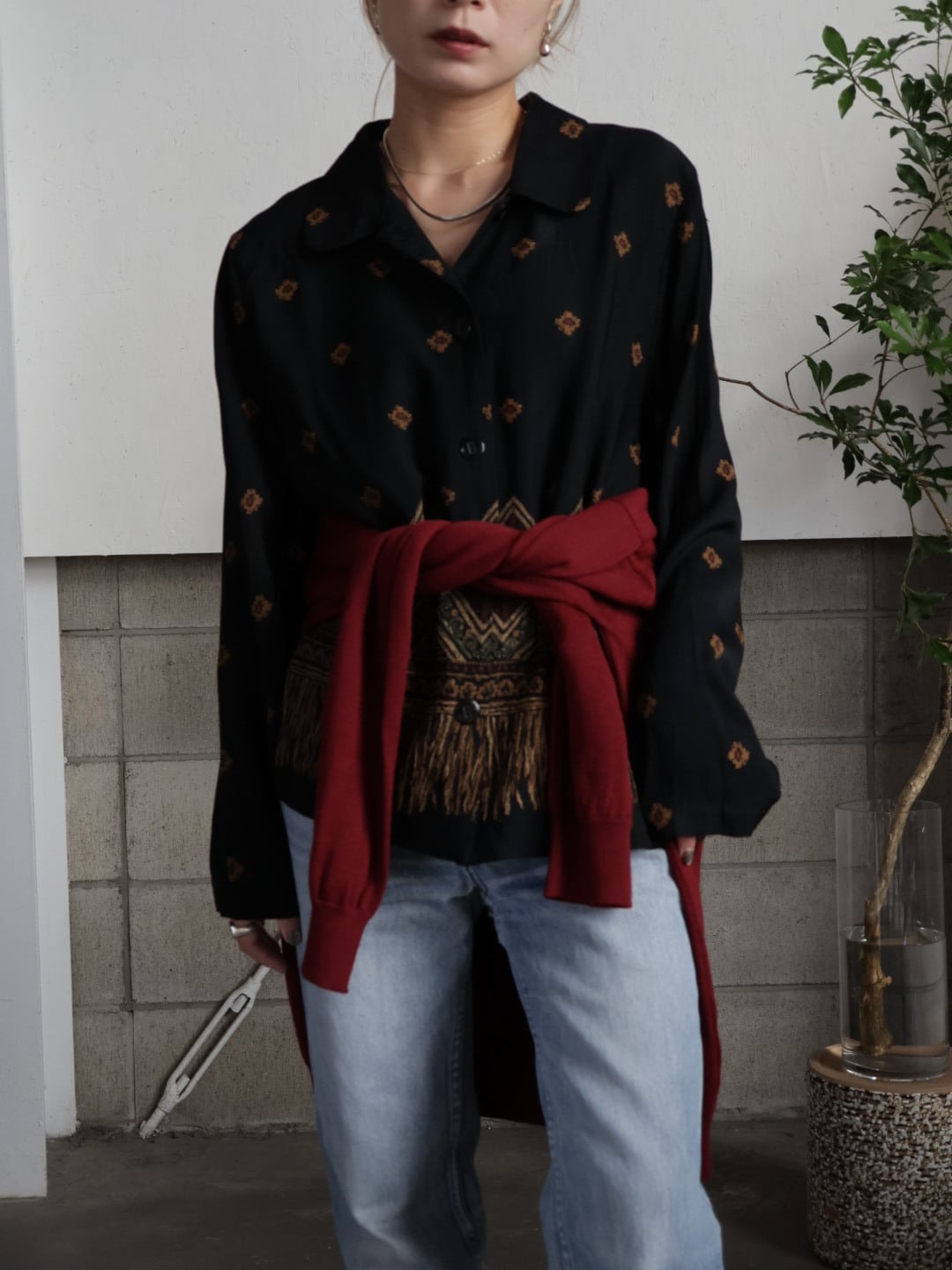 vintage＞ethnic button shirt | CherLife
