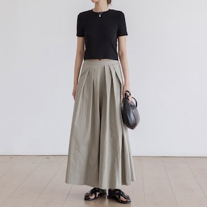 Tuck Wide Pants KRE1735