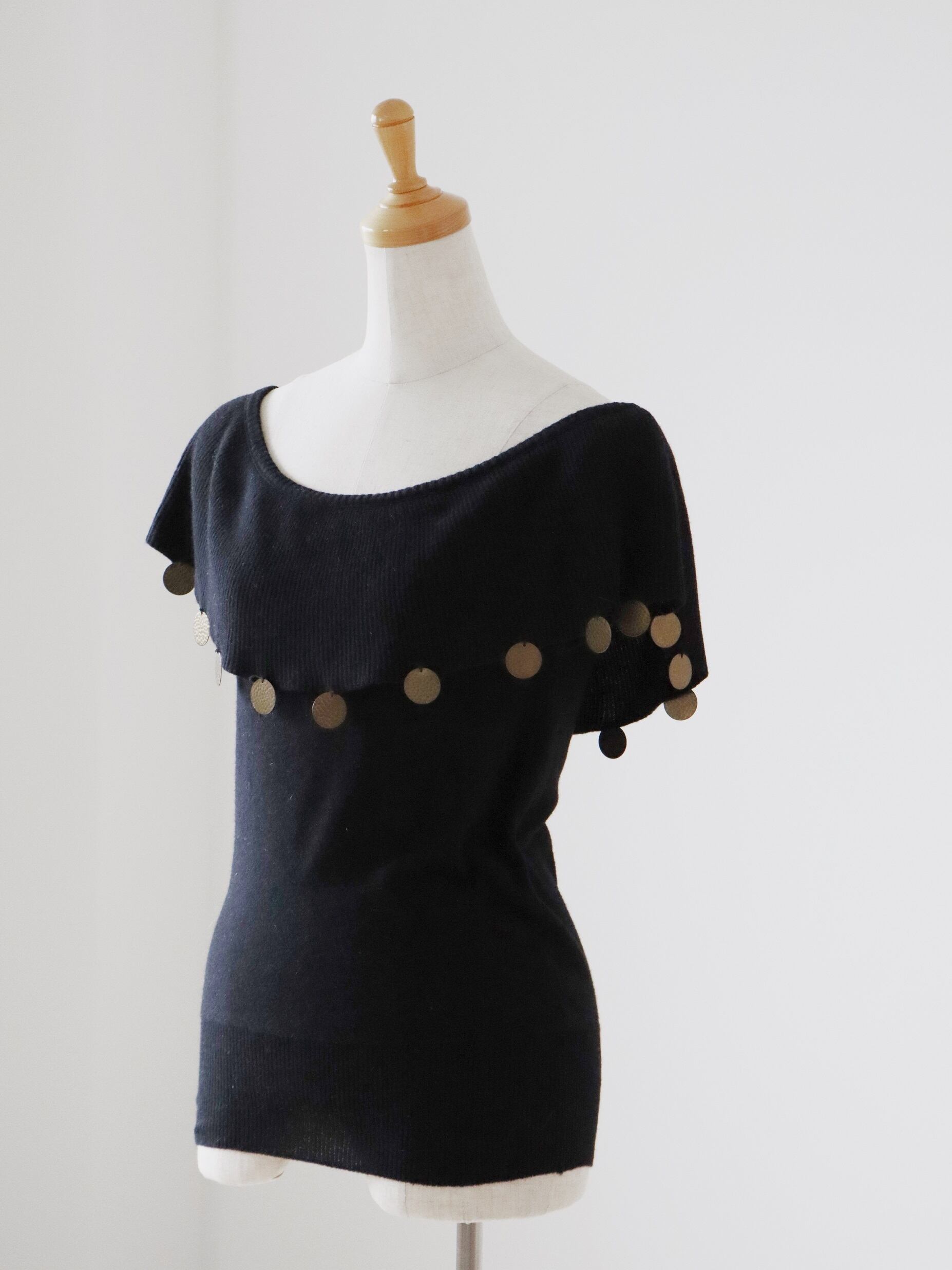 made in ITALY vintage SONIA RYKIEL coin design knit