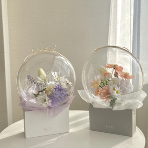 flower bloom box -PURPLE-