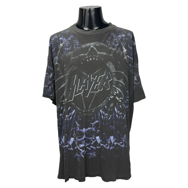 【SLAYER】スレイヤー "ALL OVER PRINT SKULL" 90's Vintage Tシャツ