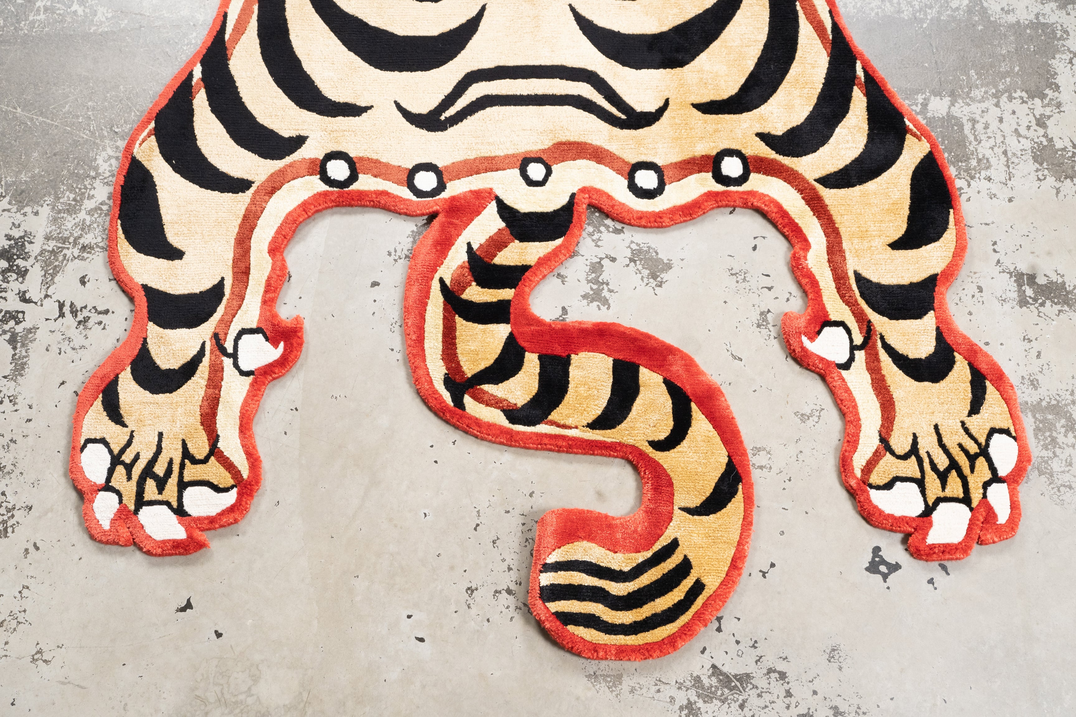 Tibetan Tiger Rug 《Lサイズ•シルクNIGOモデル112》チベタン