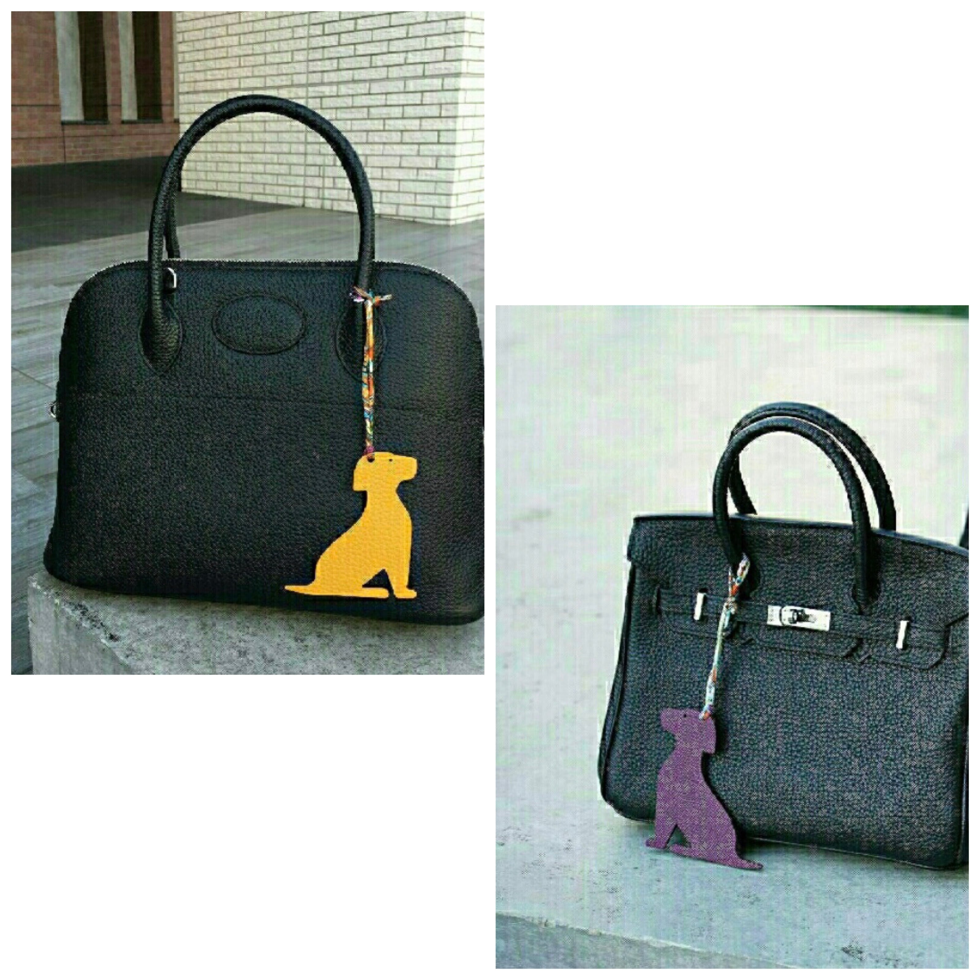 専用　ナッパレザー ドッグバッグチャーム　黒 楽天市場】バッグチャーム 犬 キーホルダー チャーム レザー