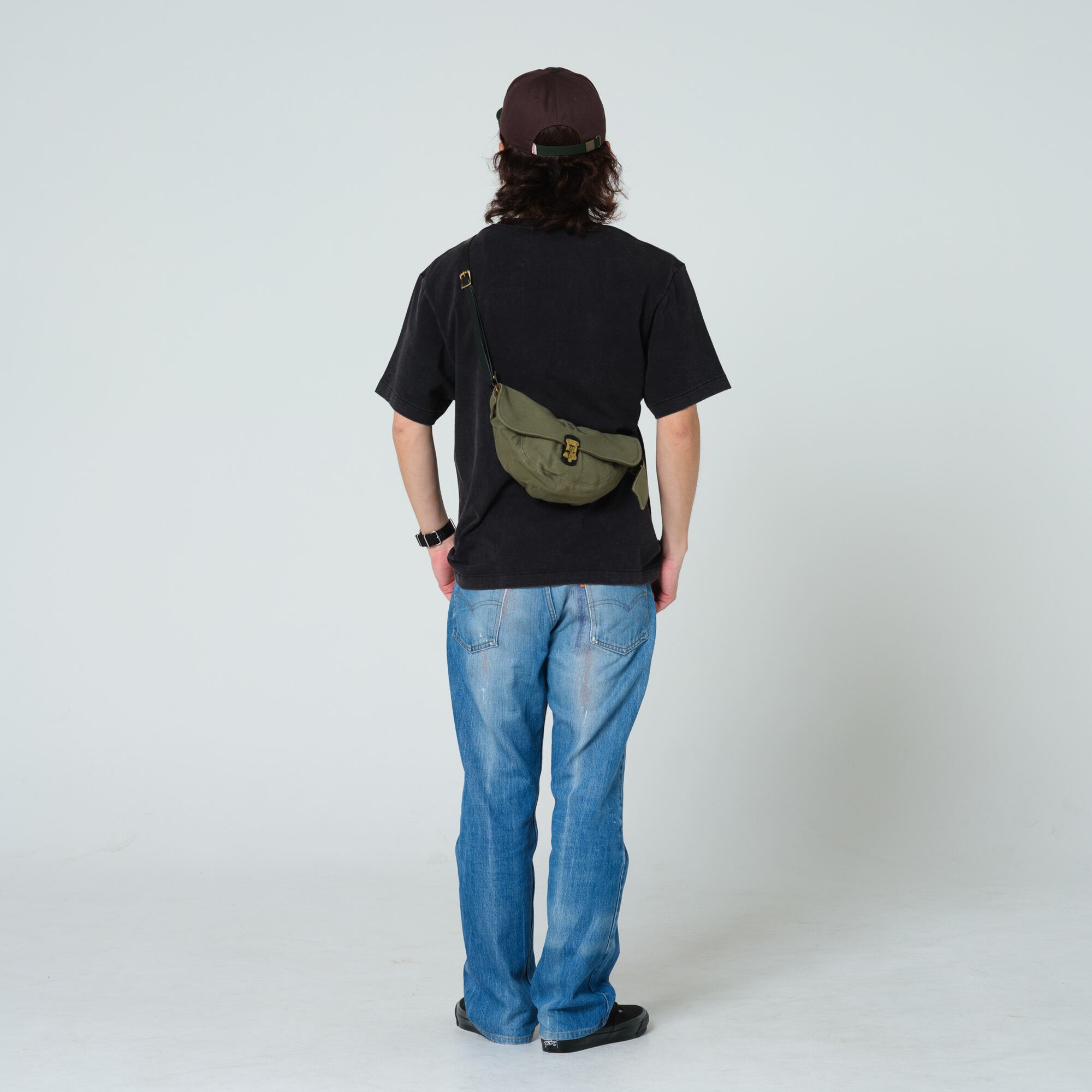 Ratsnuts Leather】U.S NAVY N-1 DECK HELMET CUSTOM BAG（OLIVE） | DARGO