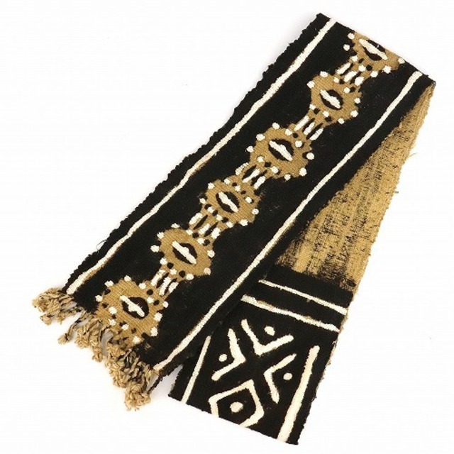 《No.013》短め　ボゴランベルト黄土色　四角  泥染め　今回入荷分は写真15〜20枚目