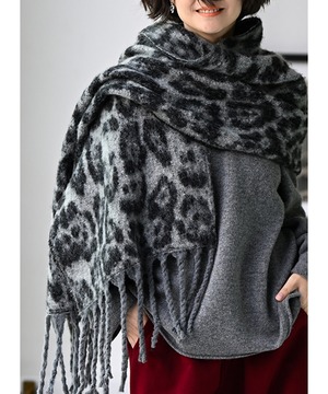 フリース◆タッセルスカーフ【e-70344】