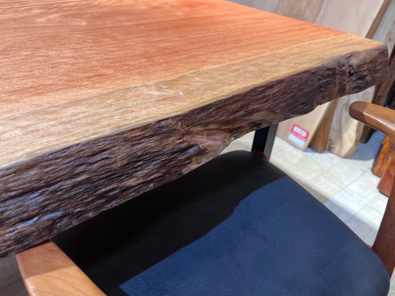 まきまき テーブル天板 ボセ_2040×860-870×65_浅草本店_テーブル天板/一枚板 231249-1