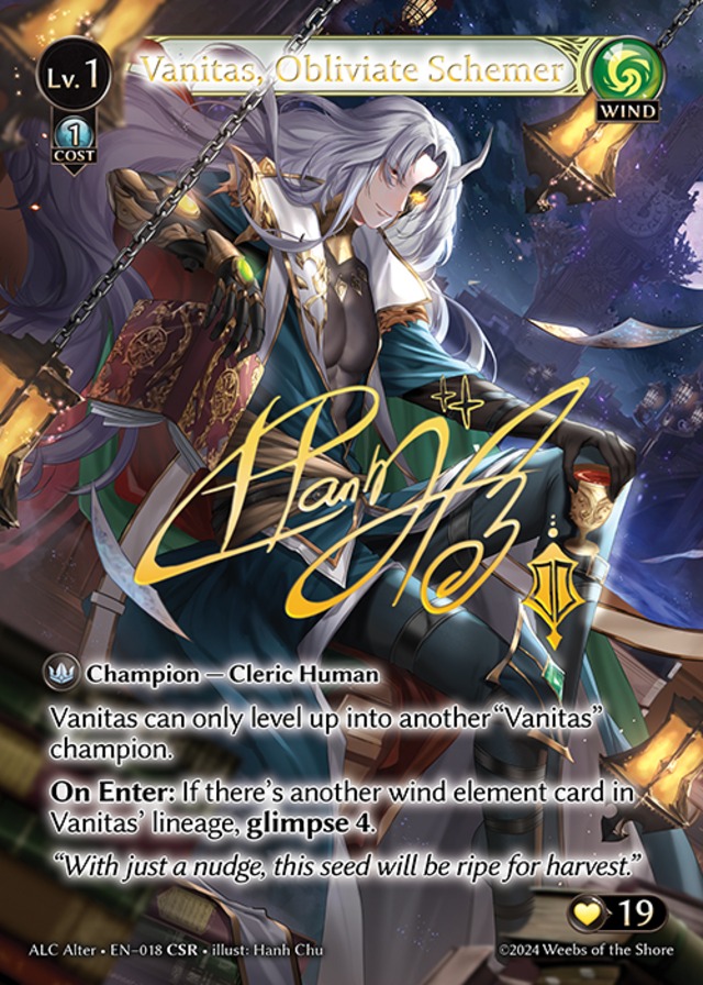 《Foil》Vanitas,Obliviate Schemer[CSR]《ALC Alter-18》