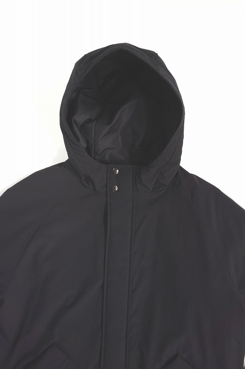 Nylon Padded Hoodie Coat