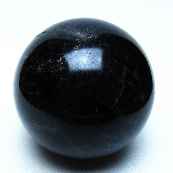 モリオン 黒水晶 丸玉 71mm 一点物 151-9567