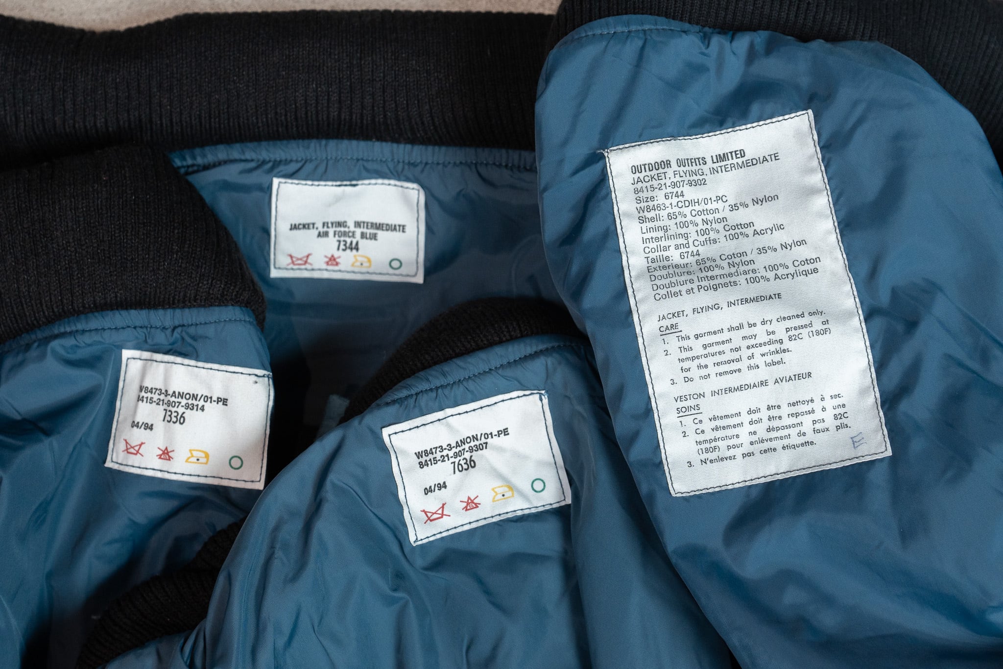 実物 カナダ軍 フライトジャケット TYPEIII 7336 実物 デッドストック