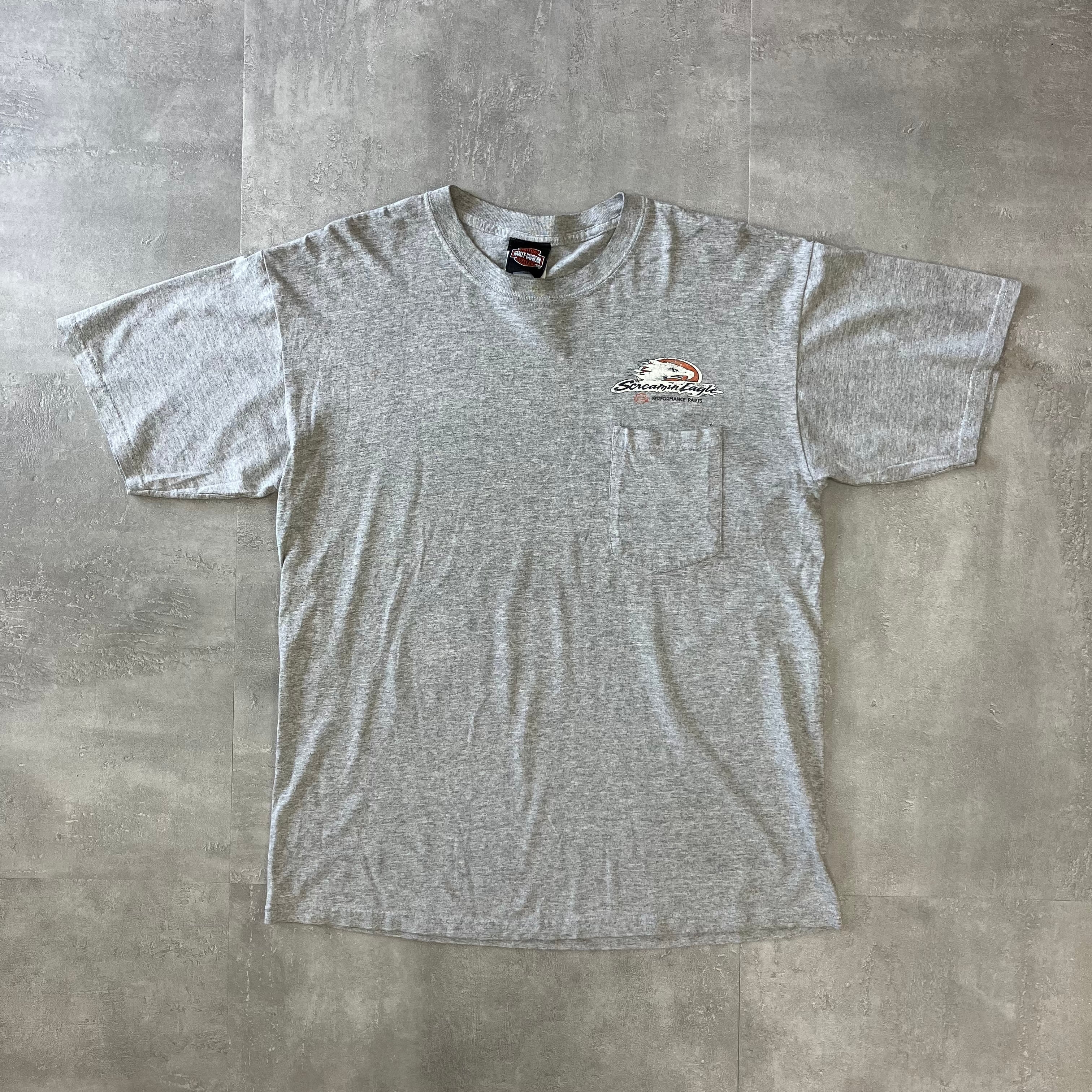 Harley-Davidson ハーレーダビッドソン 00s ポケットTee 両面プリント L No.2092