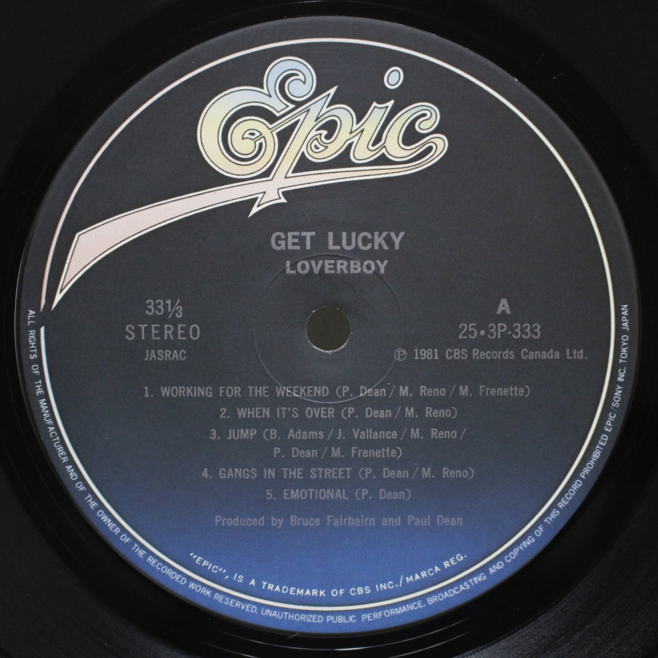Loverboy / Get Lucky [25?3P-333] - 画像3