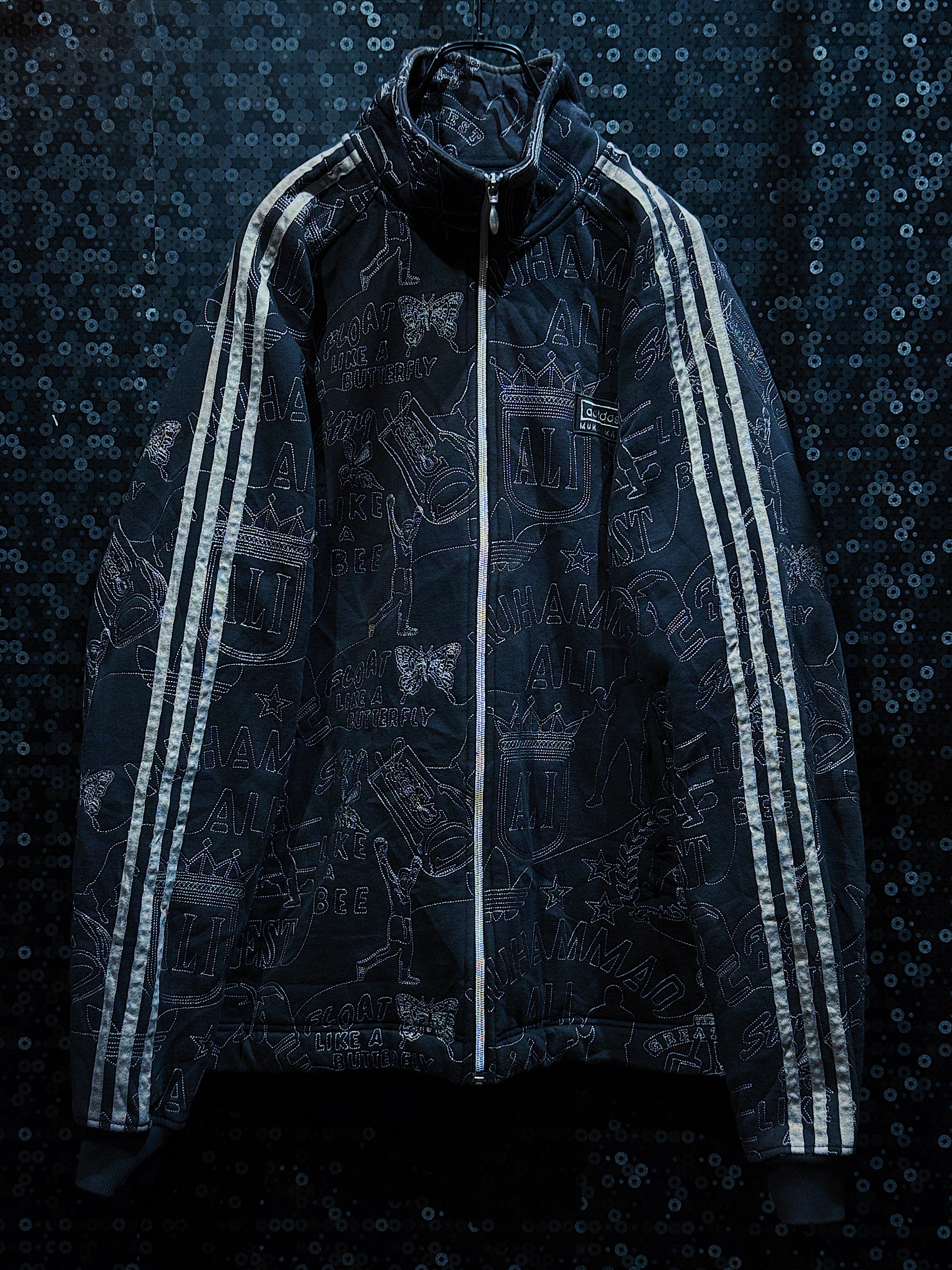 【ÆIEM】"adidas"Muhammad Ali collaboration"Float like a butterfly, sting like a bee"detail track jacket