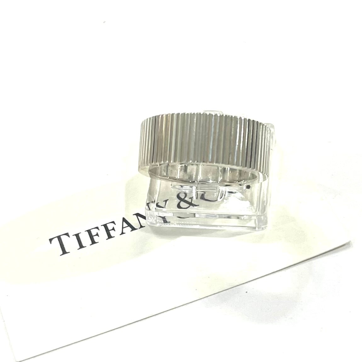 希少 【TIFFANY&CO】【15号】2776 コインエッジリング SV925シルバー