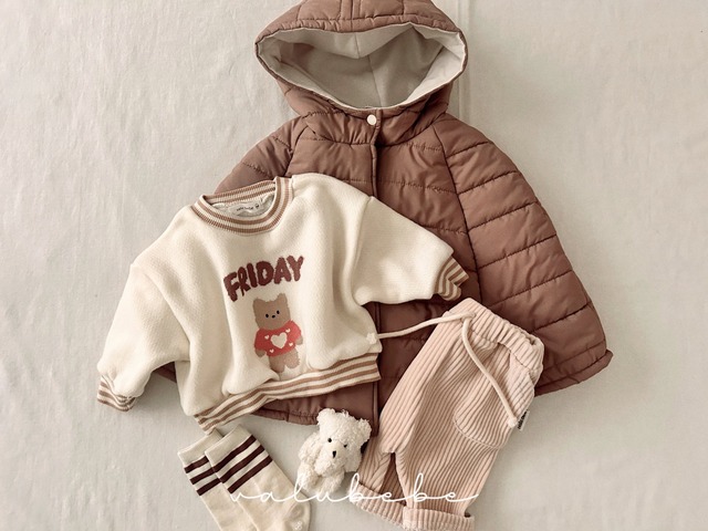 【予約】Padding Hooded Cape (Bebe)