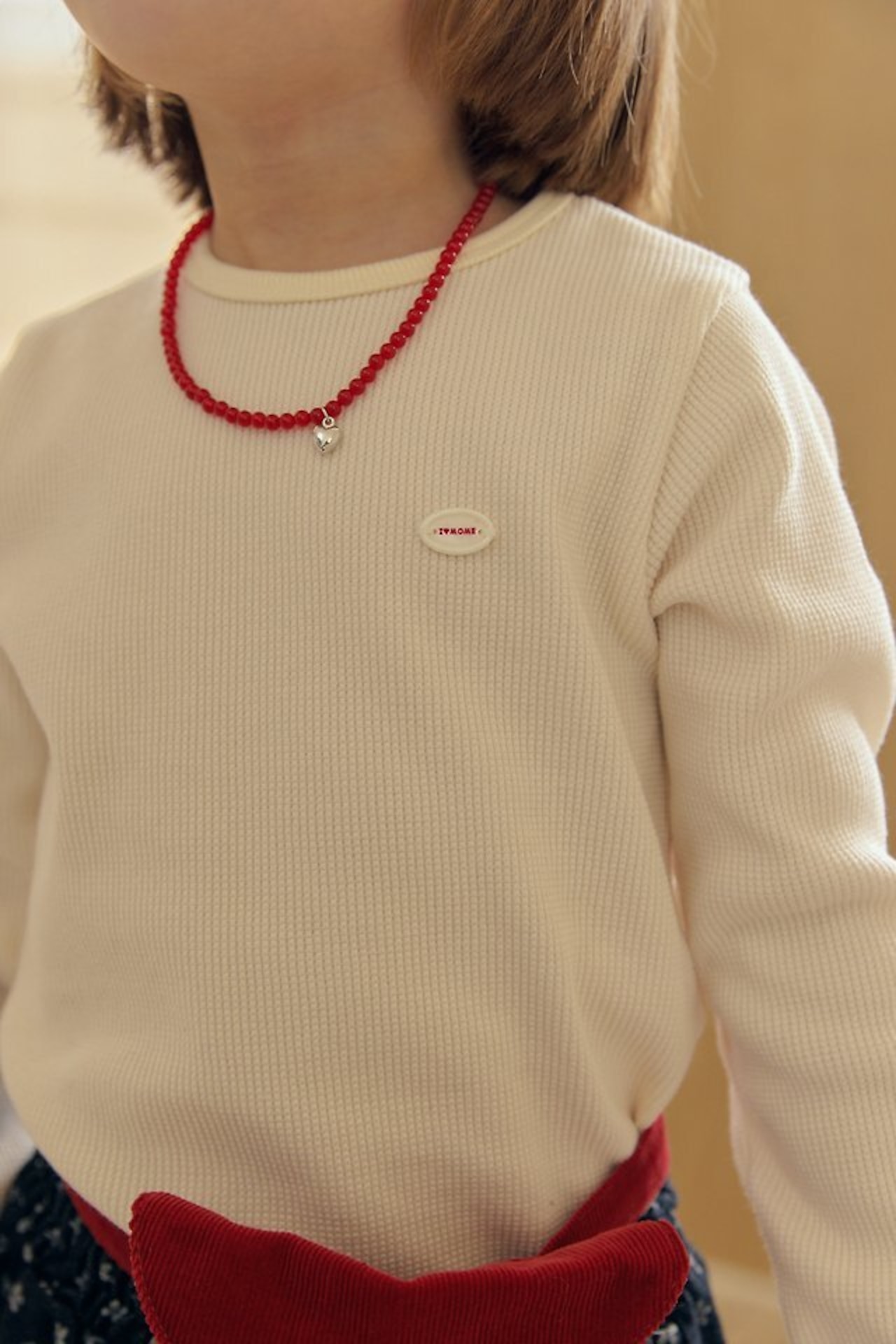 【取寄】MOME ワッフルデイリーTシャツ|秋服|韓国子供服| 26/AT