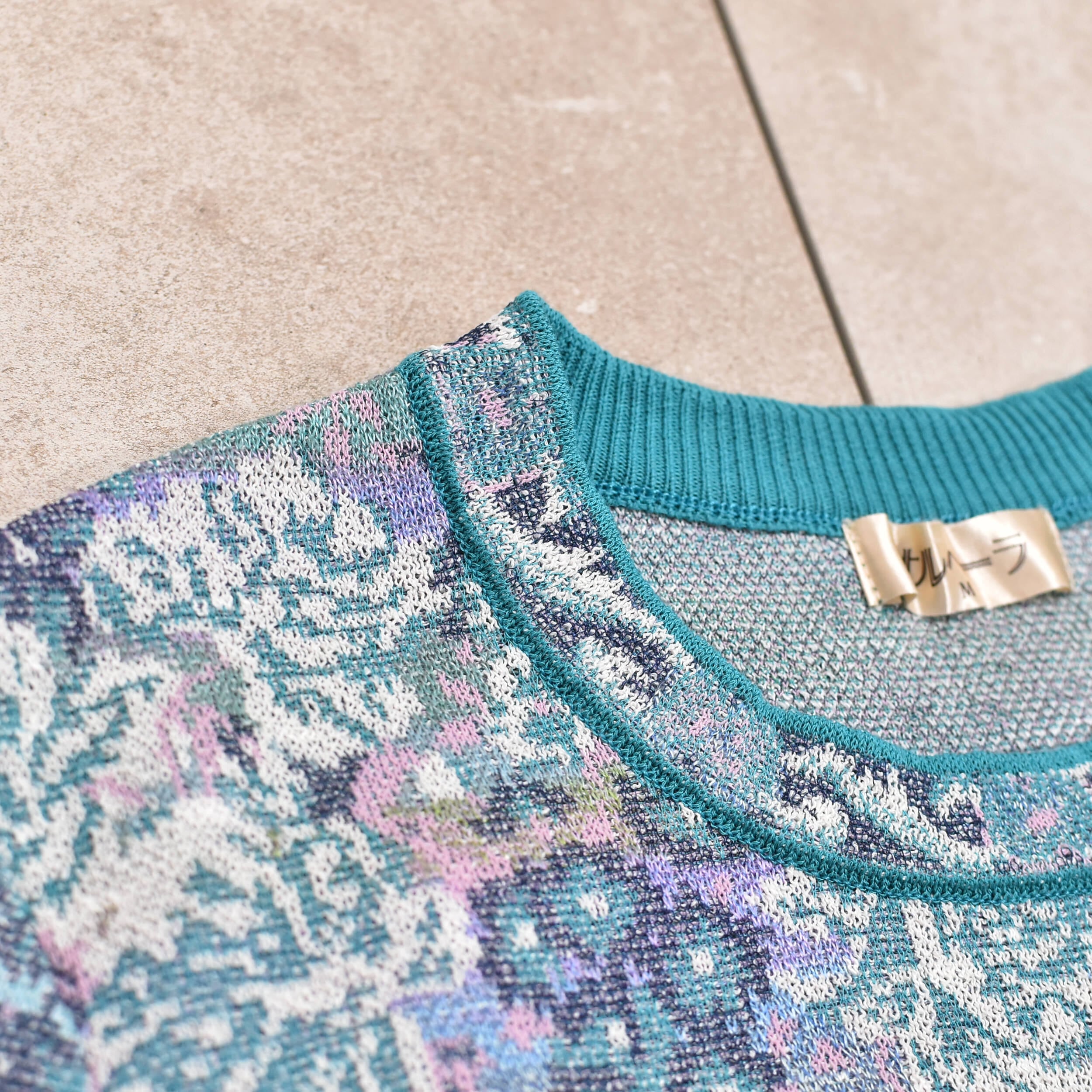 Jp brand オルベーラ jacquard pullover knit | 古着屋 grin days ...