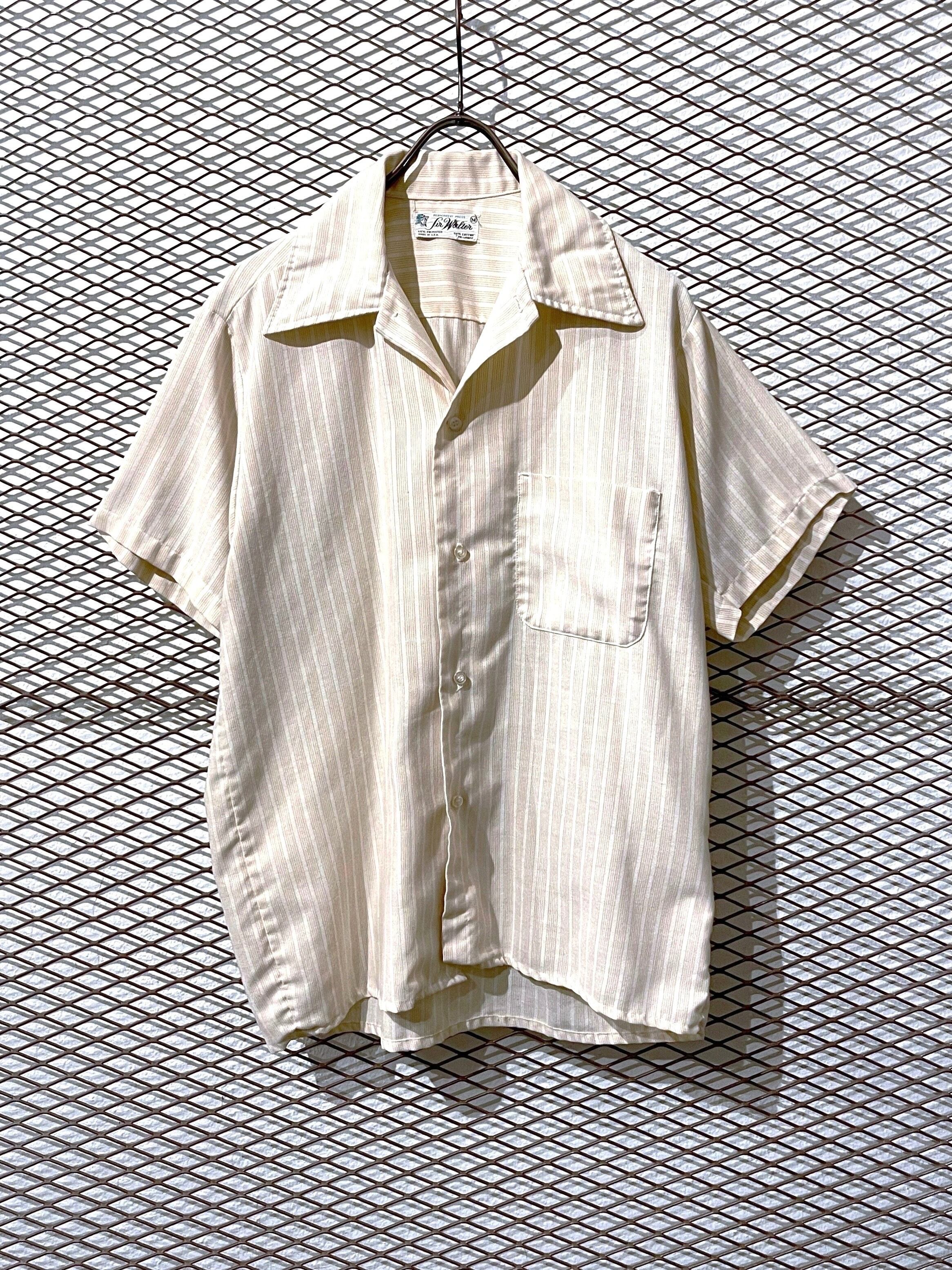 USED - Open Collar Stripe Shirt (size - M) ¥9000+tax