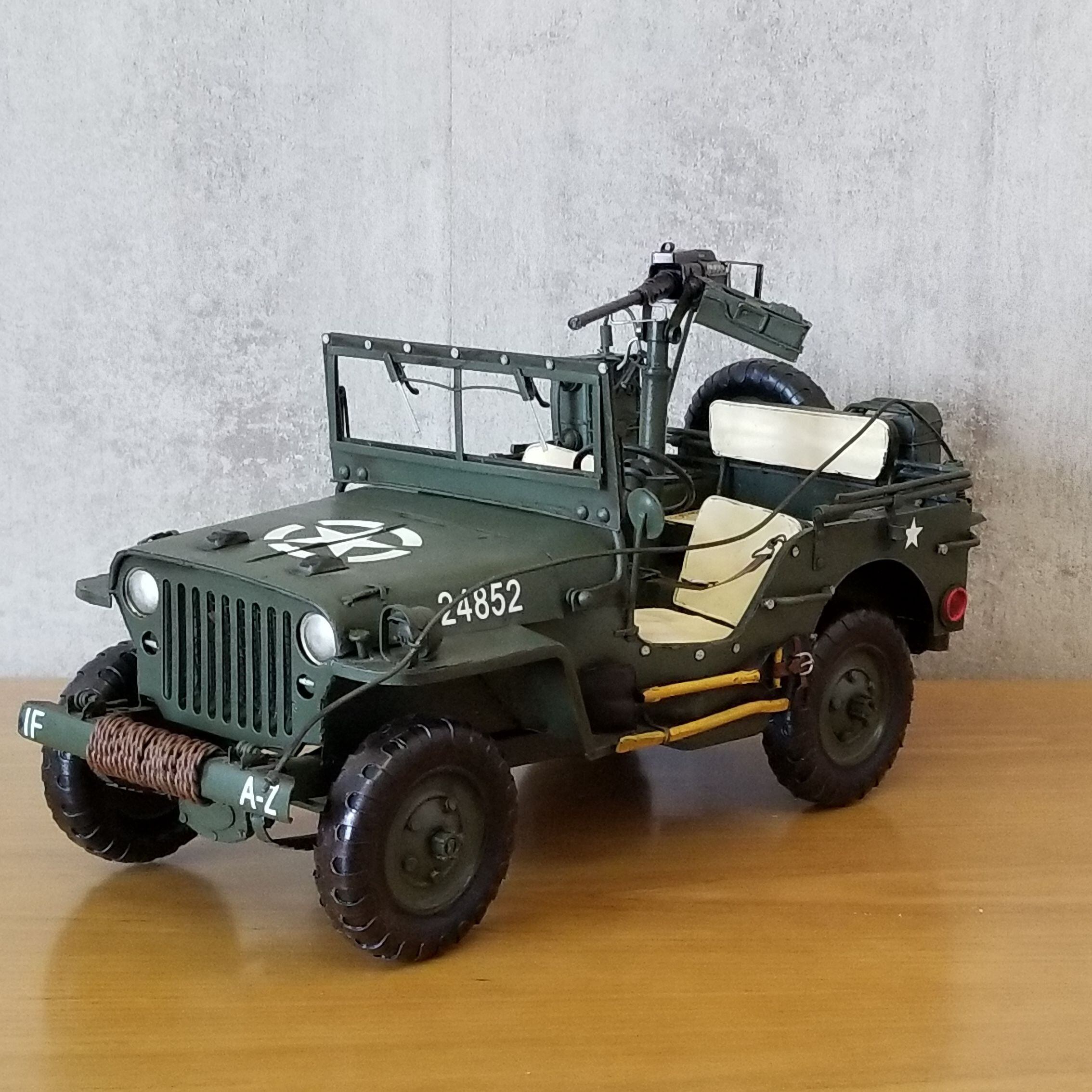 特大 メタル ブリキ 玩具 おもちゃ ミリタリー Military ジープ Jeep