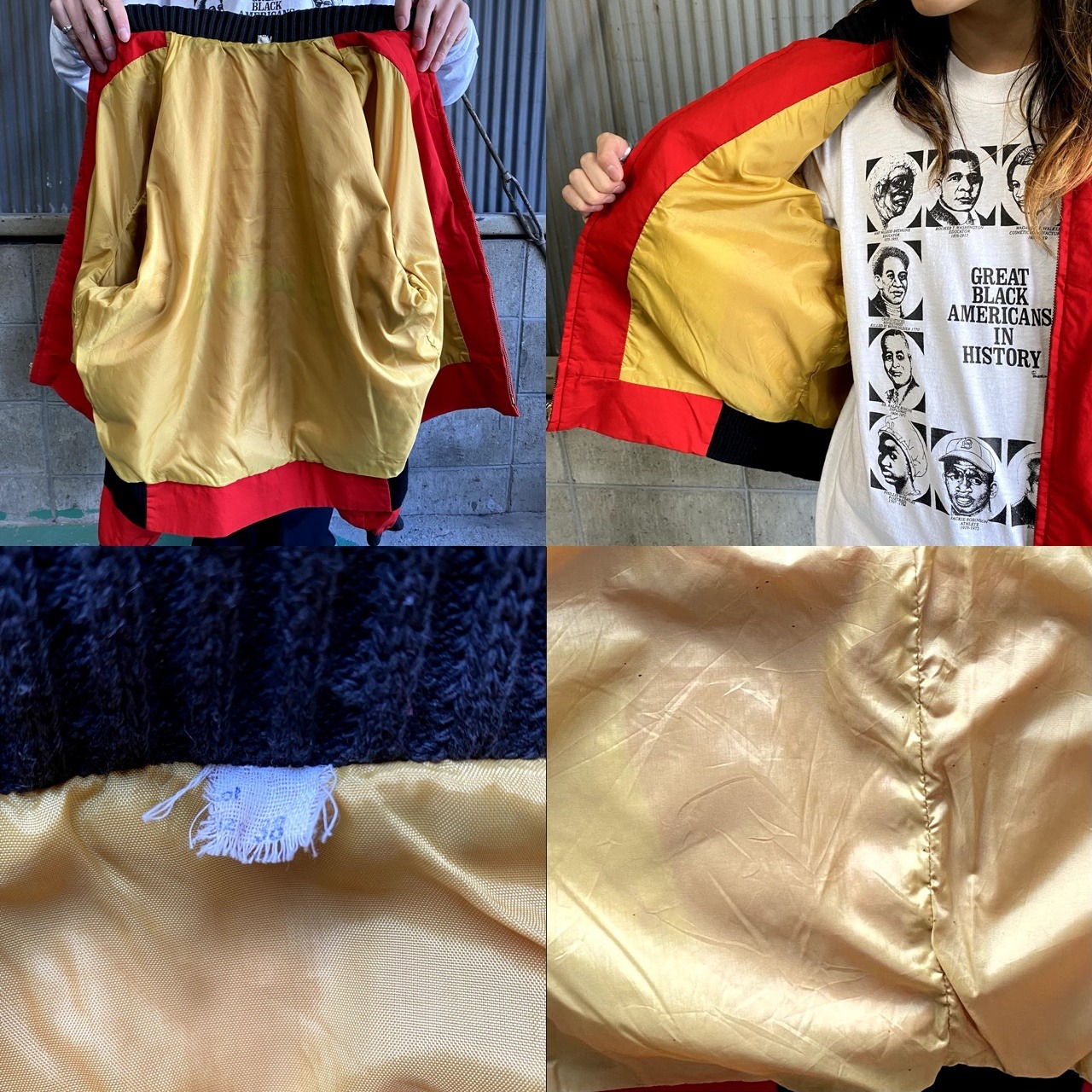 美品 60年代 チェーン刺繍 コットンジャケット メンズM相当 古着 