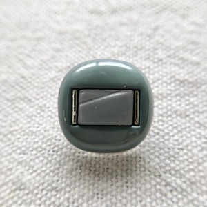 ●『2個セット』スクエア サイドシルバー×ブルーグレー 18㎜