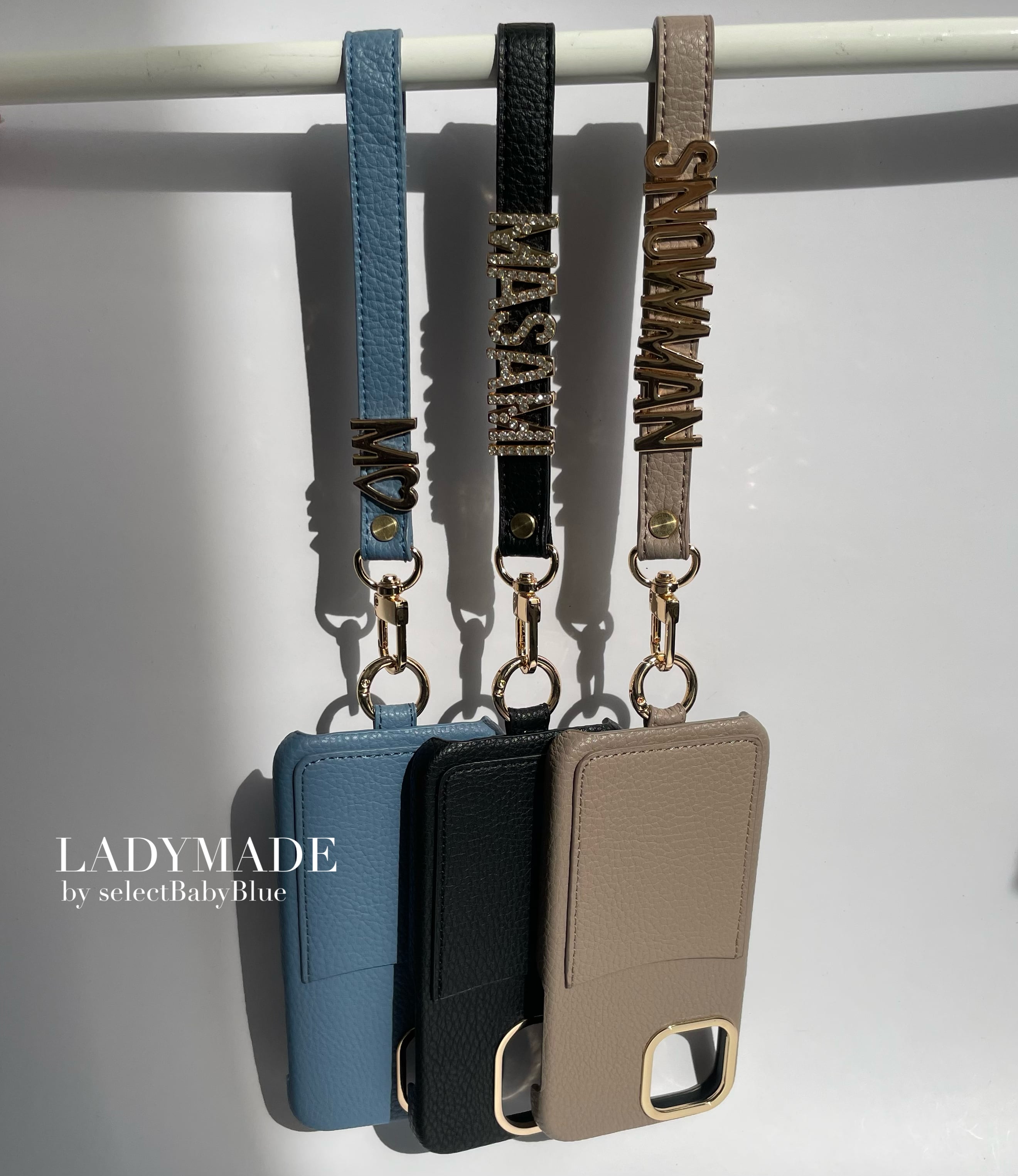 6color- ポケット×ストラップ チャームiPhoneケース | LADYMADE