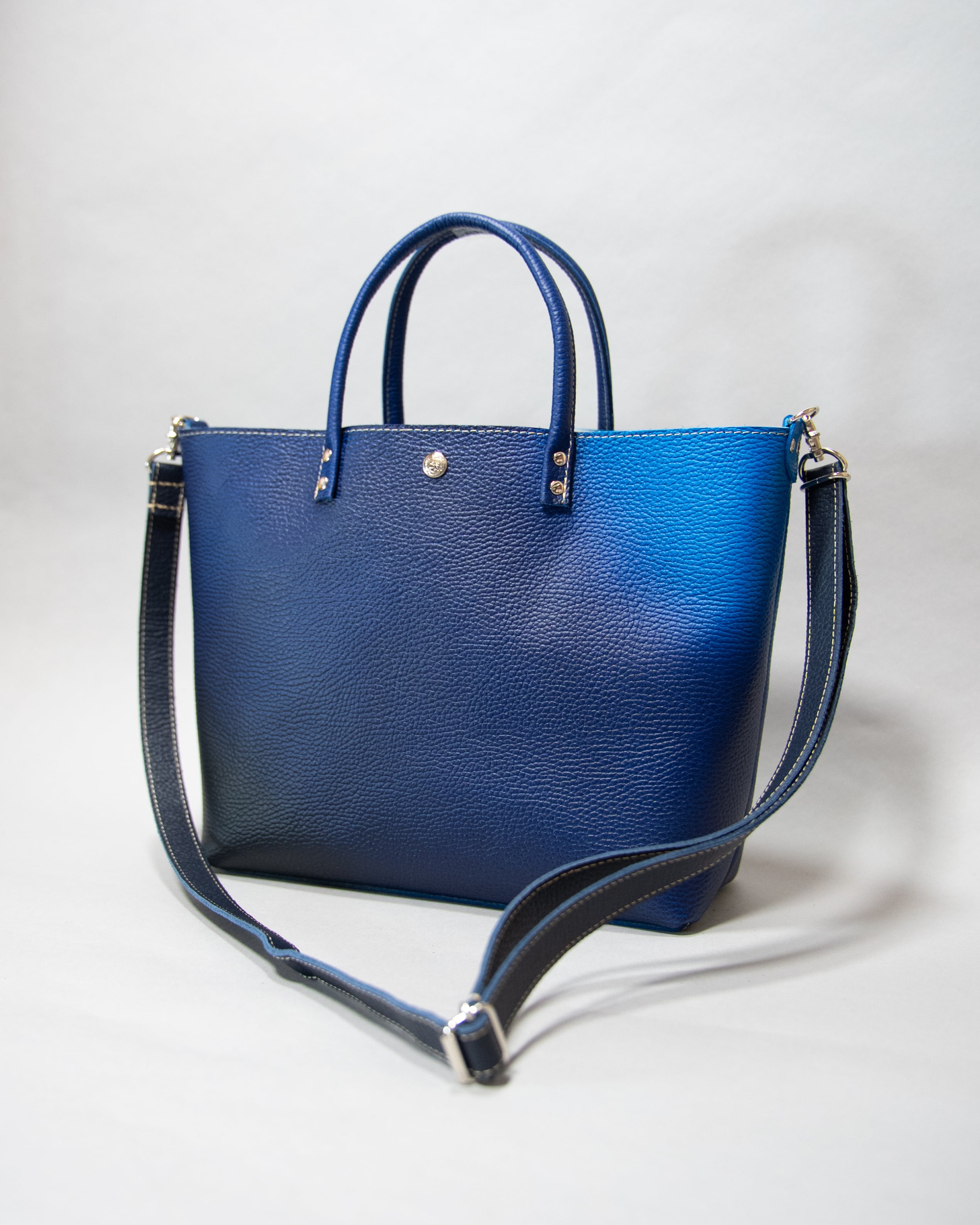 SOMEA brume × CREAM COMPANY harada タンゴブルー レザートートM