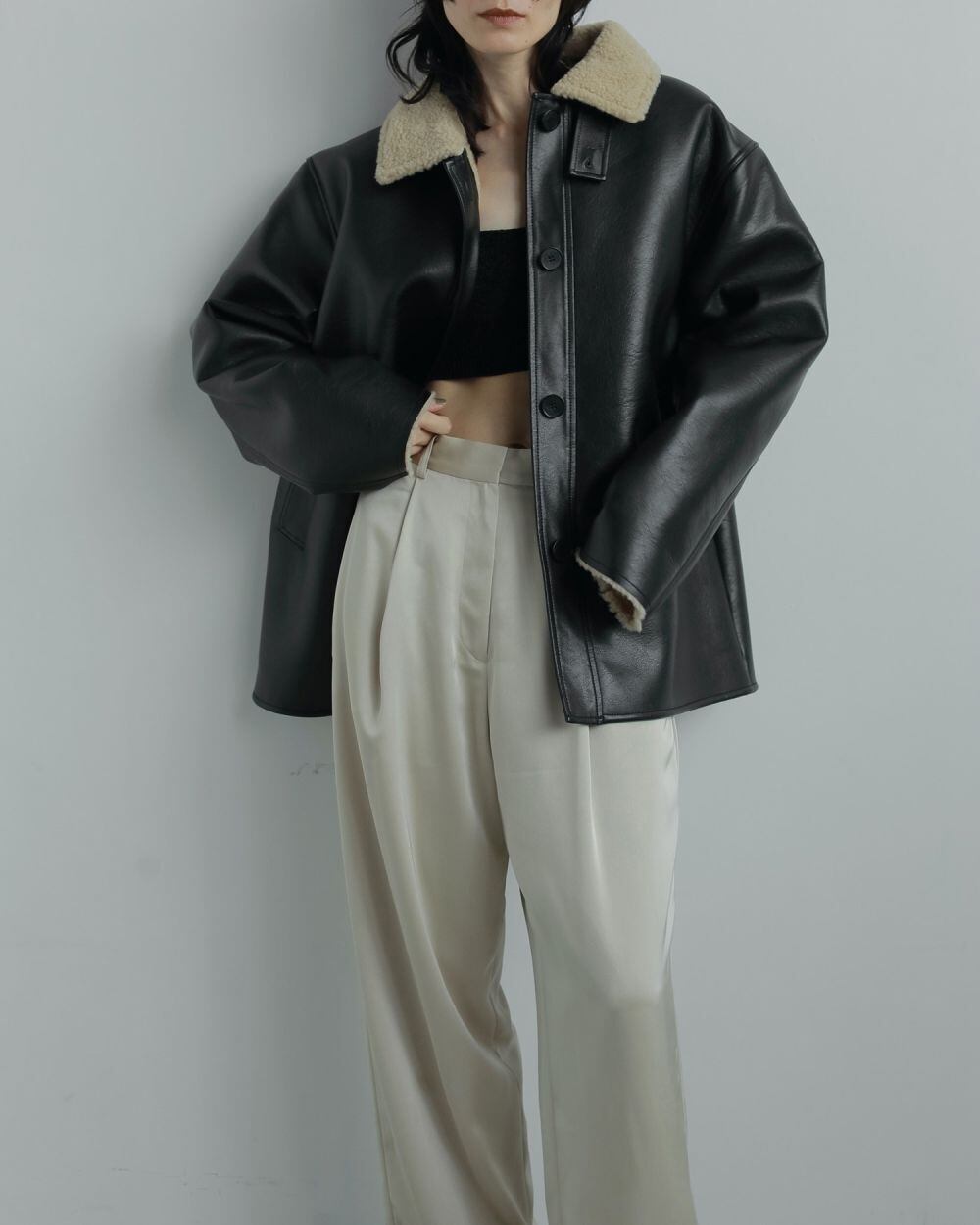 anuke アンヌークBoa Flight Jacket サイズ36 美品 anuke アンヌーク Boa Flight Jacket 62520203 | ANERCA & L.I.V