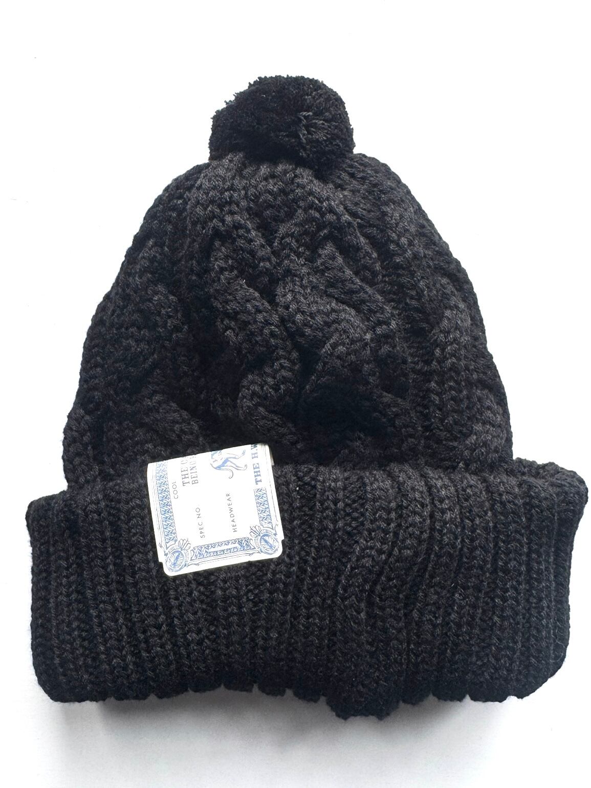 THE H.W.DOG&CO BIG CABLE KNIT -(BLACK) D-01107 | TiL (ティル）