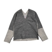 SOU・SOU ソウソウ ウール混 Vネック 貫頭衣 SS/グレー系 日本製 和モダン