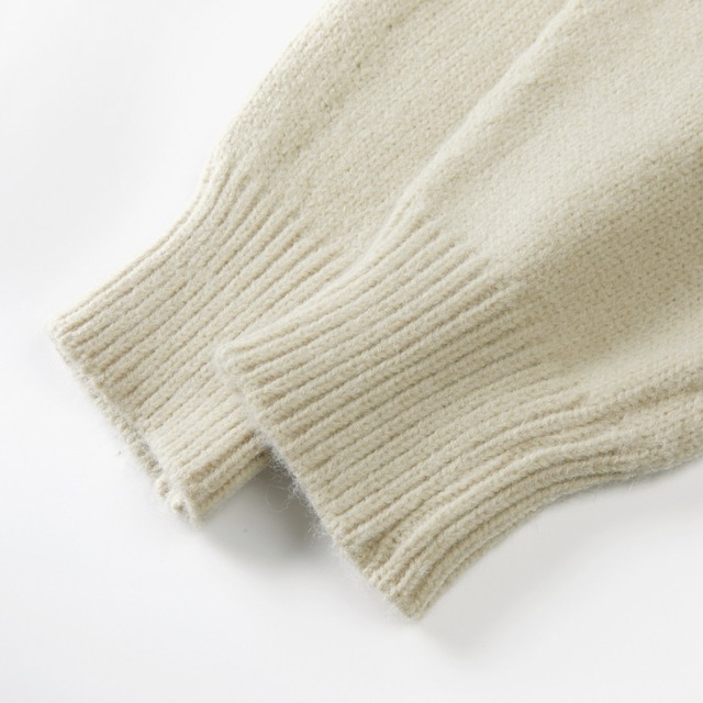 fair isle zip-up cardigan　J00436