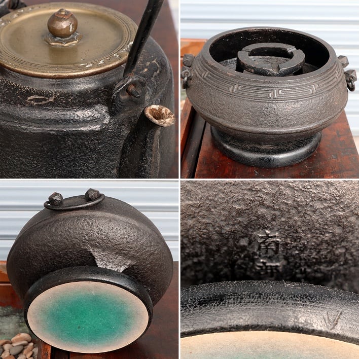 関東長火鉢・南部鉄器・鉄瓶・茶釜・風炉・灰皿・五徳・火箸・灰均し 