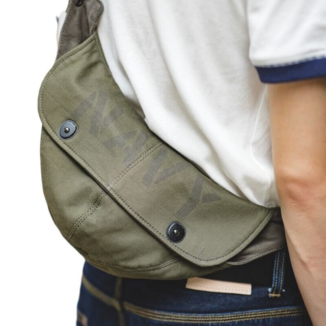 ミリタリーN-1デッキバッグ ボディバッグ＆帽子2Way　L0147