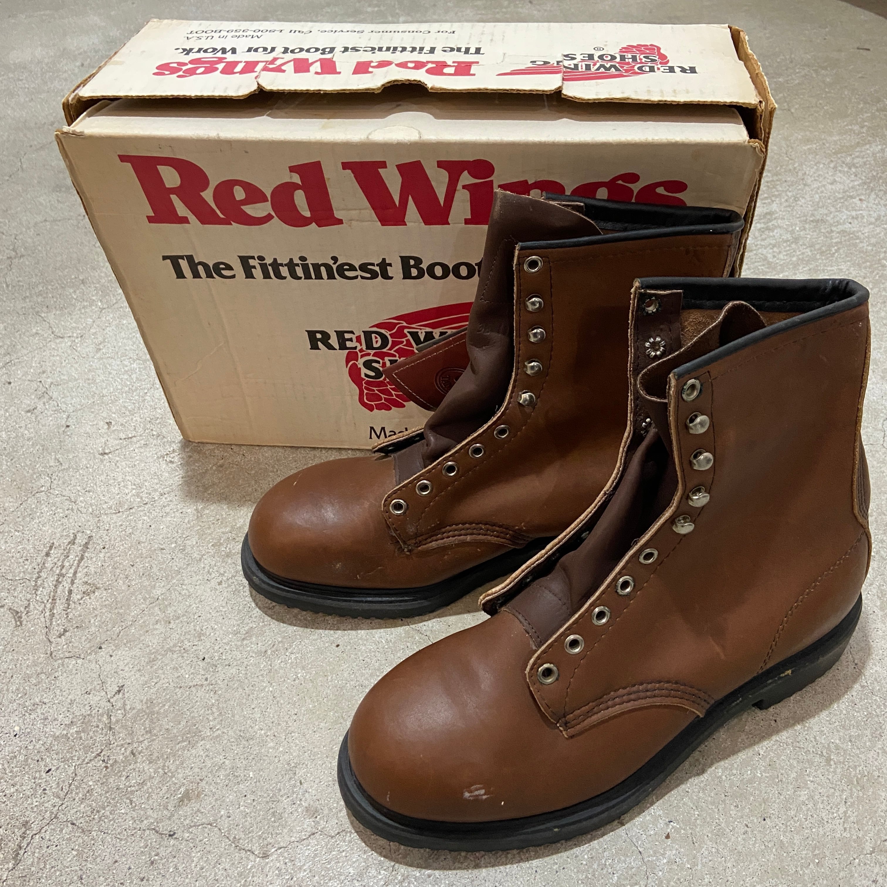 送料無料』デッドストック箱付き REDWING 廃盤 スティールトゥレザー ...