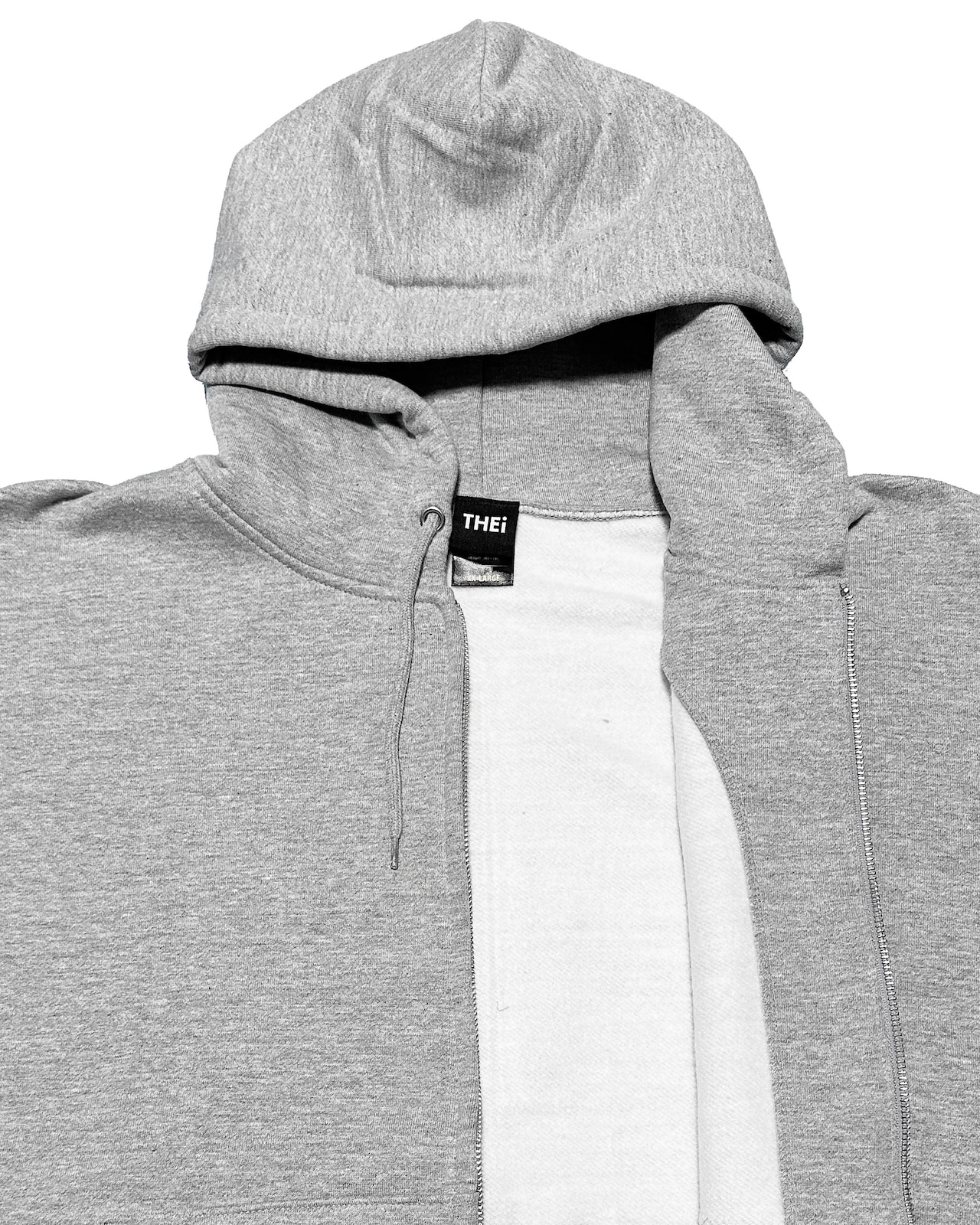 ARABIC ONE POINT HEAVY WEIGHT ZIP UP SWEAT HOODIE - GRAY