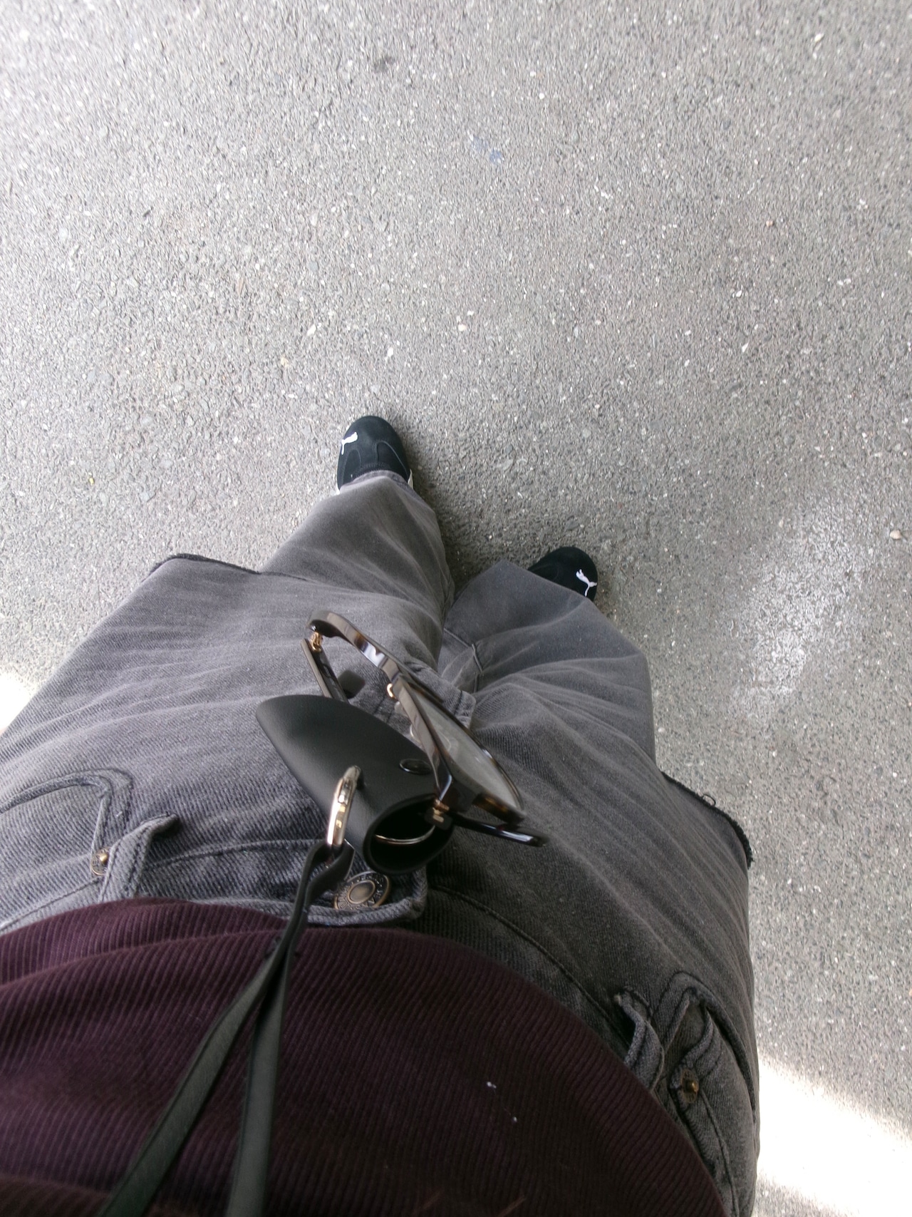 グラスクリップレザーネックレス