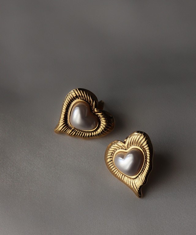 サージカルステンレス ハートピアス