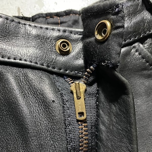 vintage 1960’s black leather pants
