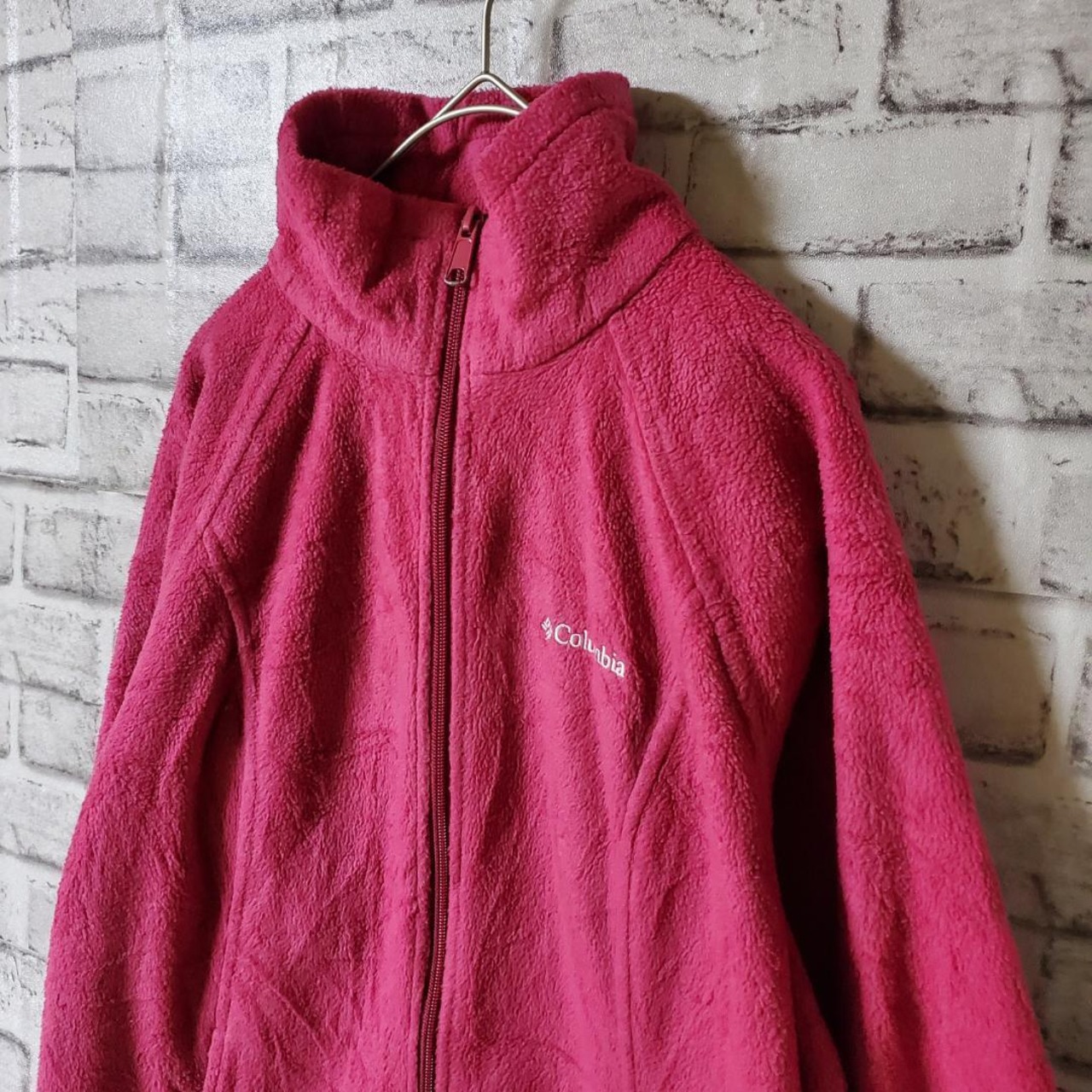 【コロンビア】海外製　フリース　ピンク　Ｍサイズ