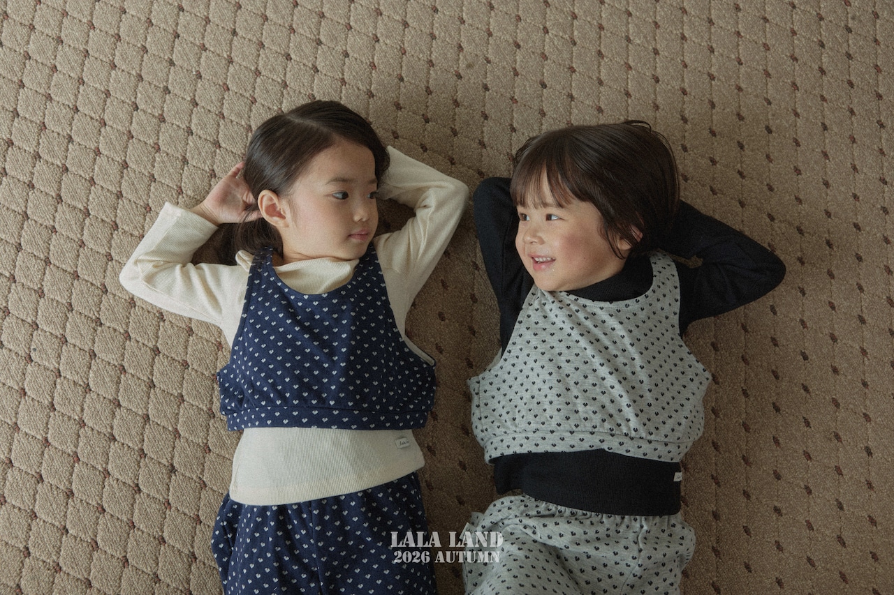 韓国子供服 / LALALAND / 26Autumn / ハートベスト / 秋服 / キッズ *XS~XL*