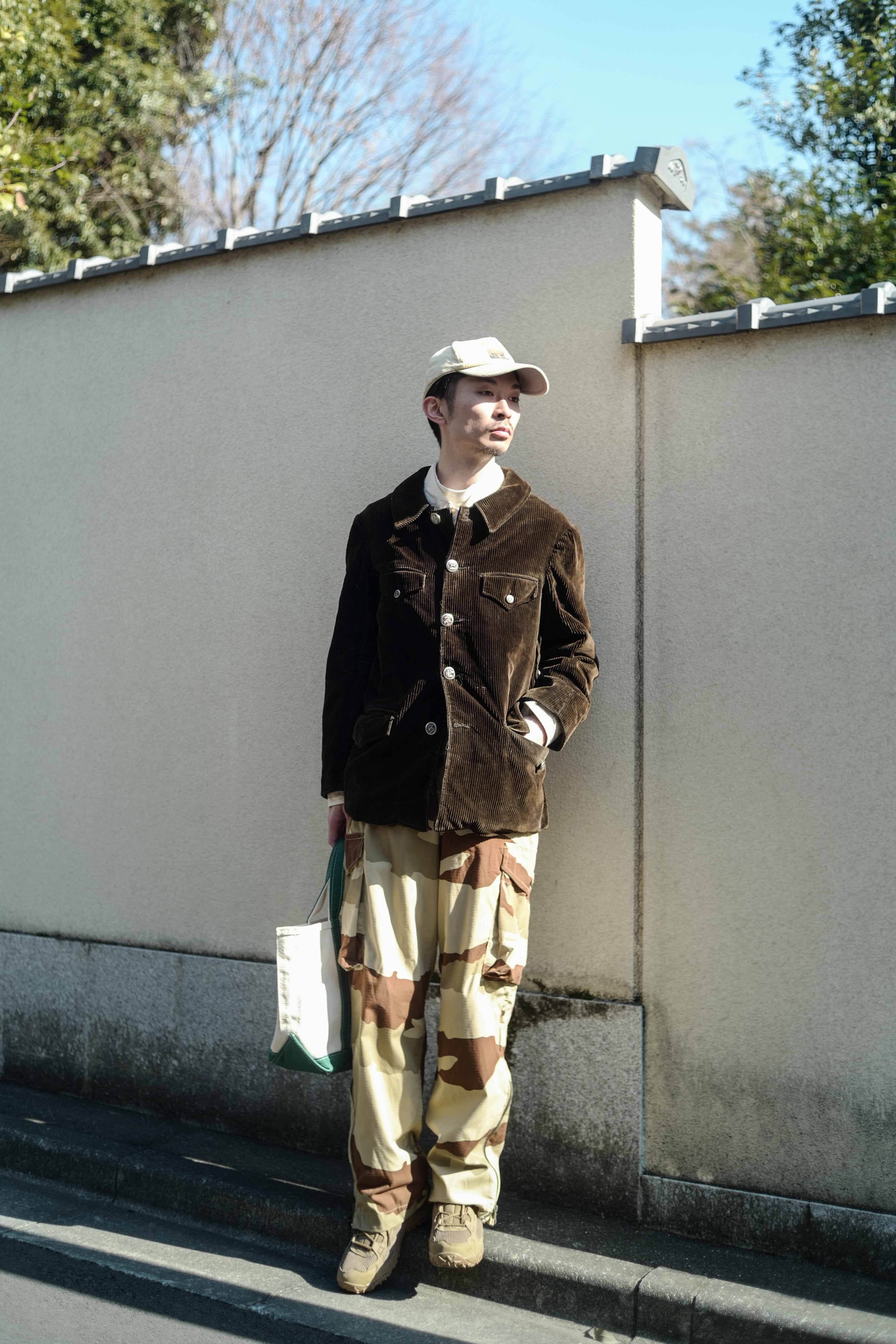 1940s フランス LE TIENFORT コーデュロイハンティング